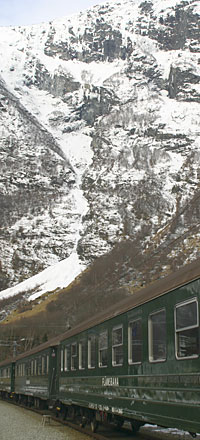 The Flam railway runs all year, not just in the summer